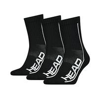 HEAD Mixte Performance Short Crew Socks Chaussettes courtes Performance , Black, 35 Taille Normale