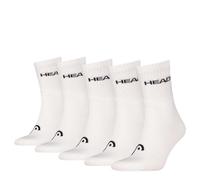HEAD Sports Chaussettes Crew, Blanc, 18-20 (Lot de 5) Mixte