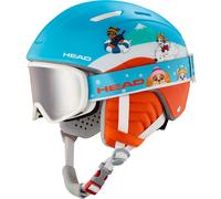 Head Casque de ski et de snowboard Mojo Paw Jeune Unisexe Rouge/Bleu XXS