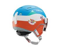 HEAD Mojo Visor Paw Casque de Ski et de Snowboard Jeune Unisexe, Rouge/Bleu, XS-S