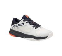 HEAD Motion Padel Junior Chaussures de Padel Blanc/Blueberry, 40 EU, Blanc Myrtille, 40 EU
