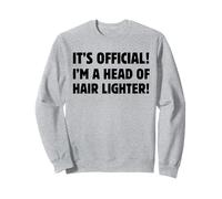 Head Of Hair Briquet pour cheveux clairsemés Motif taches chauves Sweatshirt