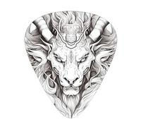 Head of the Beast Prints Lot de 12 médiators avec 3 épaisseurs différentes pour guitares électriques et acoustiques