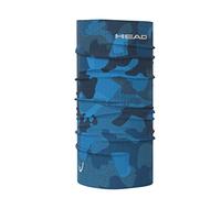 HEAD Original Tube Camouflage Foulard multifonction Unisexe Écharpe tube Homme Femme Hiver Cache-cou Ski Cyclisme Vêtements de moto Vêtements d'été Foulard tubulaire, bleu, taille unique