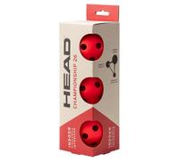 HEAD Pack de trois balles de Pickleball Championship Indoor modèle 2024, couleur rouge