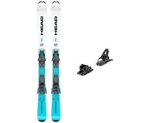 Head - Pack Ski Supershape Team Easy Jrs (87-117) - 87 + Jrs 4.5 Gw Ca Br.80 Solid black speed blue - Ski