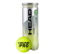 Head Balles de padel Pro – Tube de 3 – Jaune