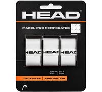HEAD Overgrip Padel Pro Perforé – Blanc – Blister 3 pièces