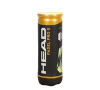 Head Padel Pro S Tube De 3 , Couleur: jaune , Taille: nosize
