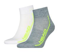 Head Performance Lot de 2 paires de chaussettes de sport Quarter - 46 - Blanc