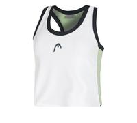 Head Play Crop Débardeur Tank Top Femmes-blanc,bleu Foncé XL