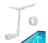 Head Pool Fountain - Adjustable Waterfall Sprayer for Inground Ground Pools | High Pressure Pond Aerator Garden Sprinkler | for Ponds Fish Ponds, Cools Water 10-20°F, Easy 5-Minute Install,