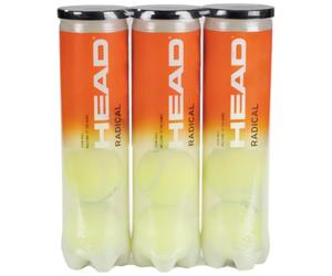 Head Radical Balles de tennis - Boites de 4 balles - Lot de 3