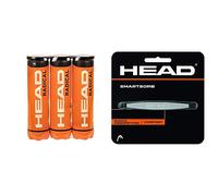 HEAD Radical Balles de Tennis - Boites de 4 balles - Lot de 3 & Smartsorb Antivibrateur pour Raquette de Tennis Unisexe Taille Unique