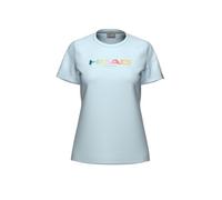 Head Racket Rainbow Short Sleeve T-shirt Bleu L Femme