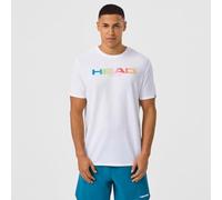 HEAD Rainbow T-Shirt pour Homme, Blanc