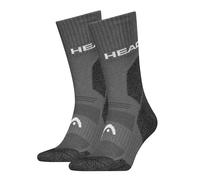 Chaussettes De Marche Randonnée Head Head Hiking All Climates Crew 2p Gris Anthracite Chiné 35/38