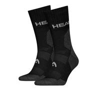 HEAD Randonnée Tous Climats Chaussettes Crew, Noir, 42-46 (Lot de 2) Mixte