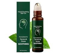 Head Relief Roll On - Comfort Oil for Adults Cooling | Aromatherapy Blend Portable Stress Ease Massage Applicator Fast Absorbing Soothing for Home, Office, Travel or Gym Routine