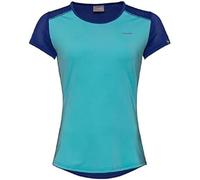 HEAD Sammy T-Shirt Femme, Aqua/Bleu Roi, L