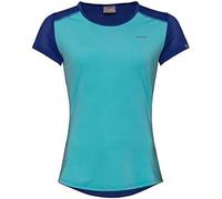 HEAD Sammy T-Shirt Femme, Aqua/Bleu Roi, S