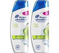 Head & Shoulders, Apple Fresh Shampoing Antipelliculaire, Hydrate et Nourrit les Cheveux et le Cuir Chevelu, Formule 2 x 285 ml