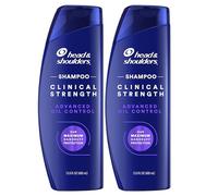 Head & Shoulders Clinical Strength Lot de 2 shampoings antipelliculaires avec contrôle avancé de l'huile aux agrumes rafraîchissants, 382,7 g chacun.