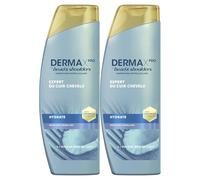 Head & Shoulders DermaXPro Hydrate Shampoing Antipelliculaire 2x500ml Avec Huile De Coco Et Complexe De Céramides, Cuir Chevelu Sec, Aide À Renforcer La Barrière Cutanée, 72H D’Hydratation