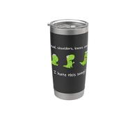 Head, Shoulders, Knees, and Toes Fail: T-Rex Dinosaur Humor Gobelet isotherme en acier inoxydable double paroi