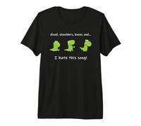 Head, Shoulders, Knees, and Toes Fail: T-Rex Dinosaur Humor T-Shirt Haut de Gamme