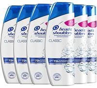 Head & Shoulders, Shampoing Antipelliculaire Classic, Nettoie et Hydrate les Cheveux et le Cuir chevelu, Lot de 6x285ml