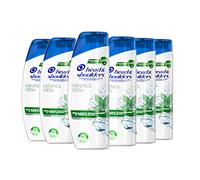 Head & Shoulders Shampooing Antipelliculaire Menthol Fresh, Jusqu’à 100% des pellicules éliminées, Cliniquement Prouvé, Testé Sous Contrôle Dermatologique, 6x285 ml