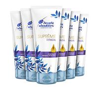Head & Shoulders Suprême Ripara Baume antipelliculaire avec huile d'argan, baume pour peau et cheveux avec ingrédients sublimateurs, paquet de 6 x 220 ml