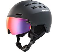 Head Skihelm Radar 5K Pola Black Casque de ski alpin avec visière Casque de snowboard, Taille:XS/S (52-55 cm)