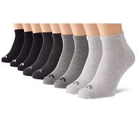 Head Sneaker Chaussettes, Noir/Gris, 43/46 (Lot de 3) Unisexe