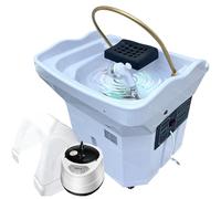 Head Spa Equipment Bassin à shampooing avec réservoir d'eau de 60 l et luminothérapie par fumigation pour un soin de la tête relaxant