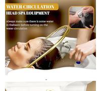 Head Spa Japonais,Head Spa équipement, capacité Stockage d'eau 60 l,Double Chauffage,Bassin shampoing à Circulation d'eau,Accessoires de lit de shampoing(White,Style1)