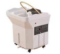 Head Spa pour Salon De Coiffure, Bassin De Lavage avec Réservoir 60L, Contrôle Intelligent par Écran Tactile, Double Système D’Eau Et Thermostat, Option Désinfection par Lumière Et Vapeur