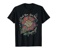 Head Start Apprenez-Leur à Les Aimer Regardez-Les Pousser du Tournesol T-Shirt Graphique avec Valeur, Homme, Noir, S