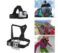 Head Strap Chest Harnais Poignée Bâton Flottant Monopode Extensible et Étui de Transport 10 en 1 Gopro Accessoires PC434