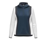 HEAD Club 25 Tech Sweat à Capuche pour Femme, Bleu Marine/Blanc