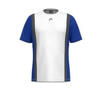 HEAD T-Shirt Unisexe pour Enfant, Bleu Roi/Blanc, 140