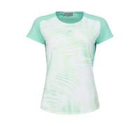 HEAD Tie-Break T-Shirt Femme, Vert Pastel/Imprimé, Green/Print