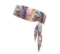 Head Tie WHJSHOP Cheetah in Persian Flower Printing Quick Dry Moisture Absorbe l'humidité pour femmes, filles et hommes, entraînement, léger, respirant
