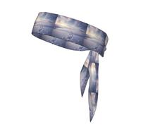 Head Tie YYHWHJDE Motif empreintes de pieds dans la neige Séchage rapide évacuation de l'humidité pour femmes, filles et hommes, entraînement, léger, respirant
