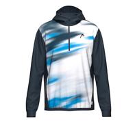 HEAD Topspin Sweat à Capuche Blanc/Bleu S
