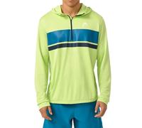 HEAD Topspin Sweat à Capuche pour Homme, Citron Clair/Bleu Sarcelle