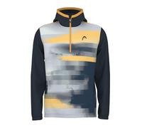 HEAD Topspin Sweat à Capuche pour Homme Shirt, Bleu Marine/Jaune