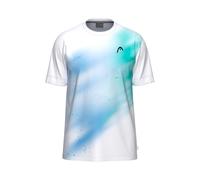 Head Racket Topspin Short Sleeve T-shirt Blanc 140 cm Garçon