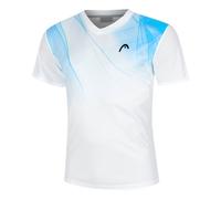 HEAD Topspin T-shirt Hommes-Blanc,Bleu Clair XXL